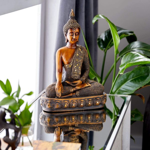 Tượng Phật bằng đồng Polyresin nhỏ: