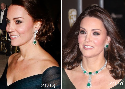 Trang sức đá Emerald của Kate Middleton